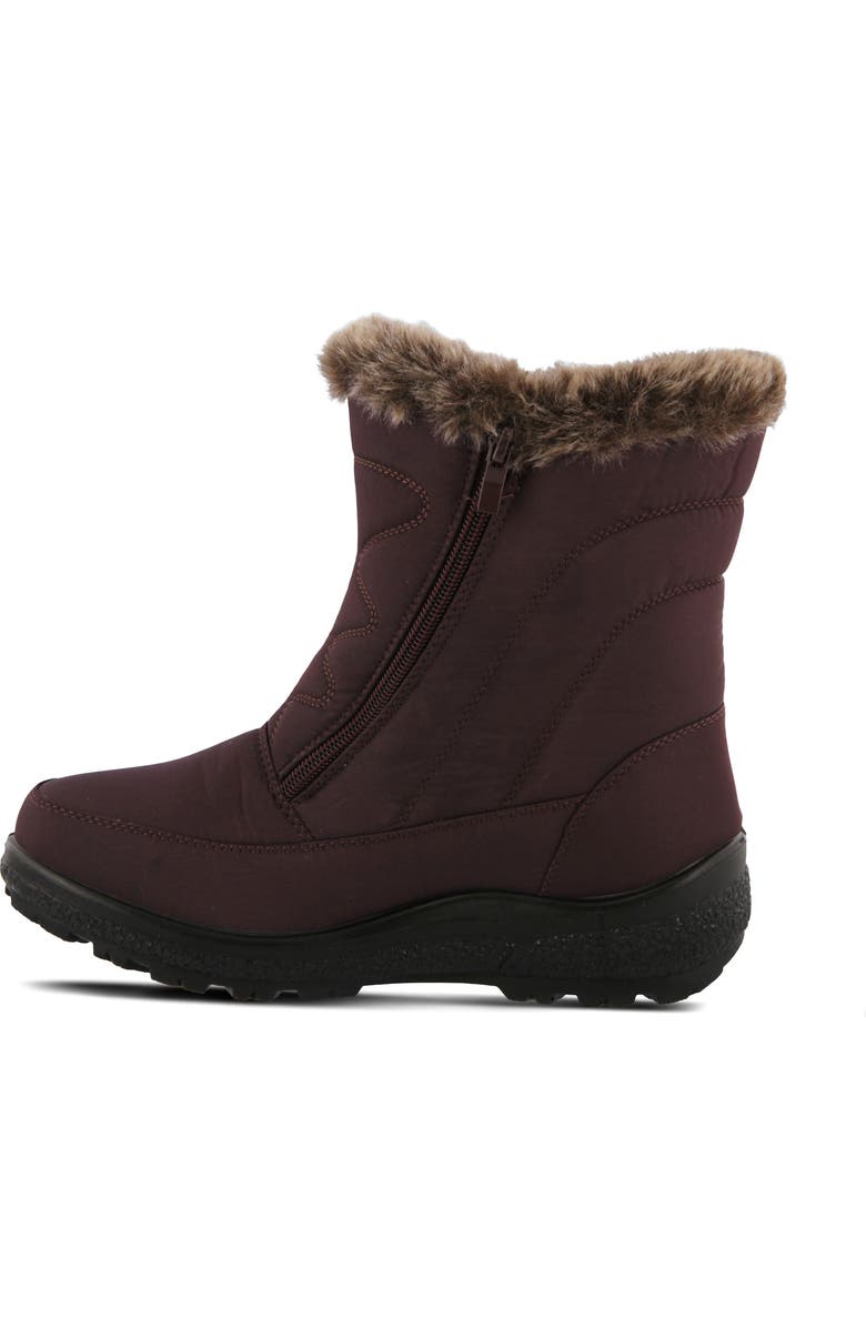 Flexus by Spring Step Persenia Waterproof Winter Boot, Alternate, color, Bordeaux Faux Fur