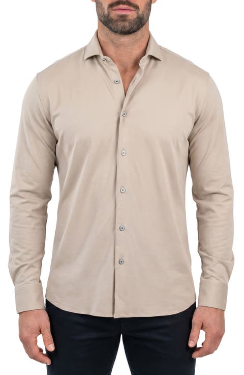 Einstein Long Sleeve Stretch Dress Shirt