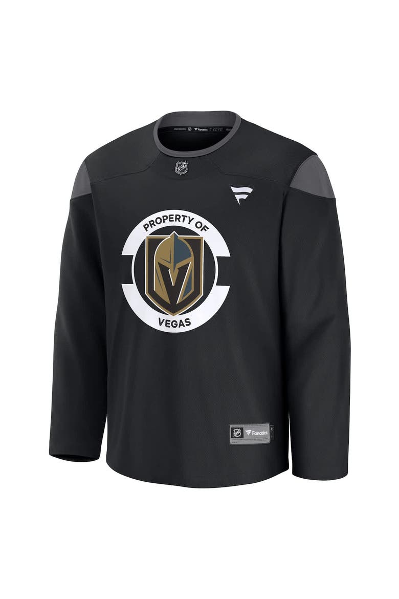 Men's Fanatics Black Vegas Golden Knights Team Practice Jersey, Alternate, color, Black