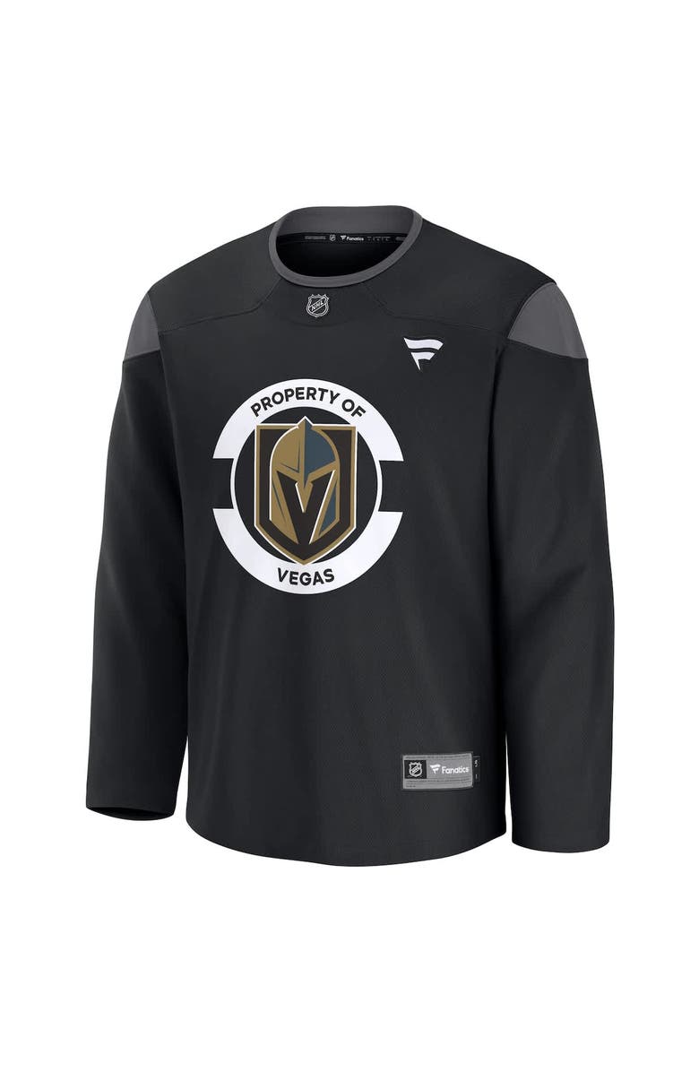 FANATICS Men's Fanatics Black Vegas Golden Knights Team Practice Jersey, Alternate, color,
