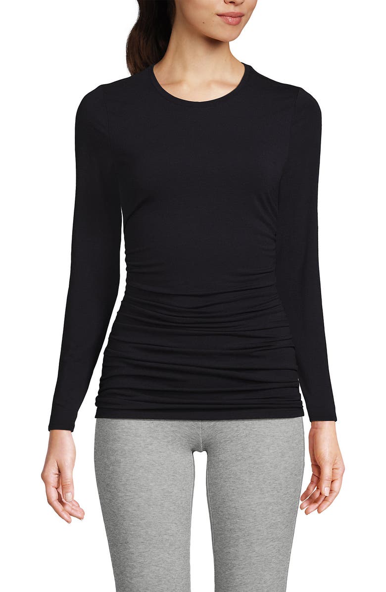 Lands' End Power Performance Long Sleeve Fitted Tee, Main, color, 