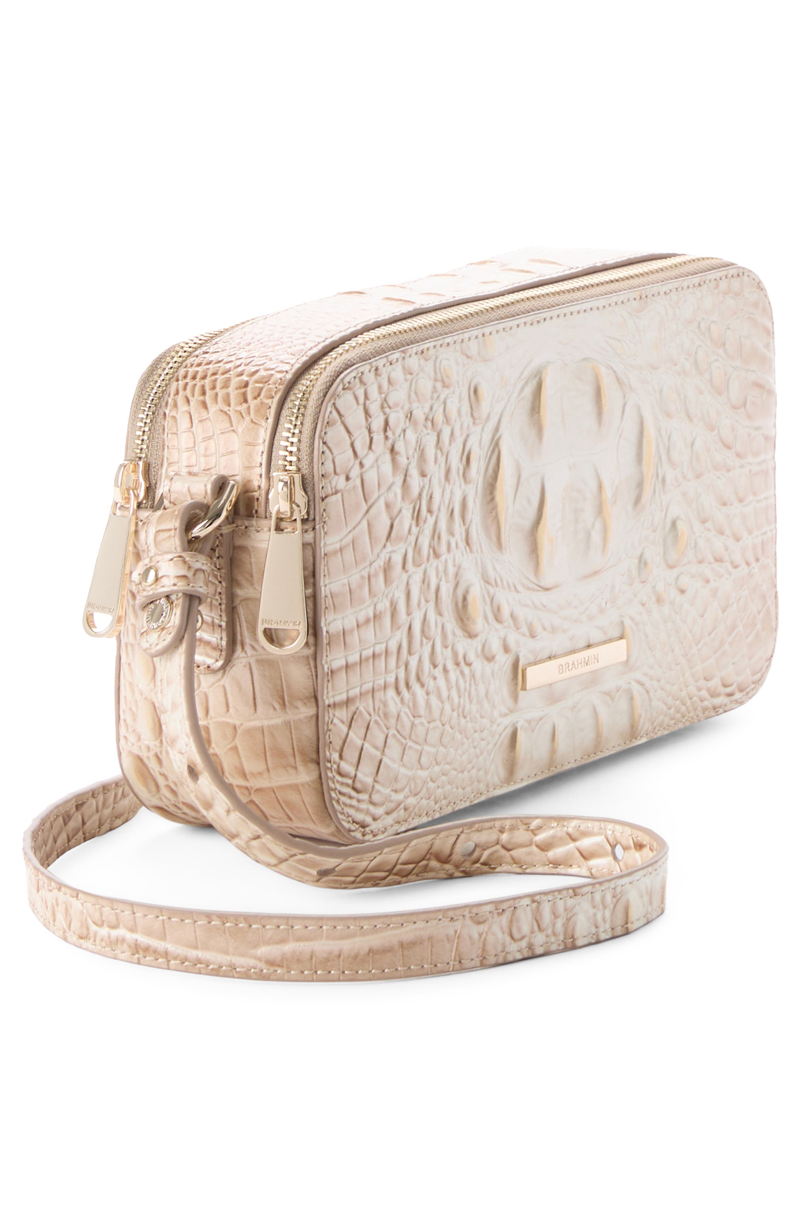 Danica Croc Embossed Leather Crossbody Bag, Alternate, color, CONTOUR