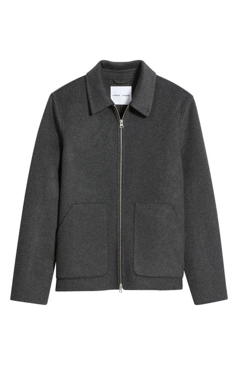 Sapaulo Wool Blend Shirt Jacket