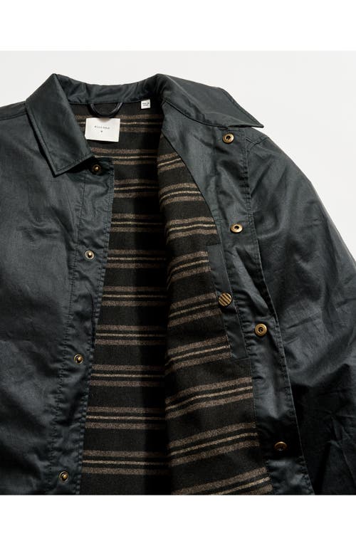 Billy Reid Harrison Water Repellent Waxed Cotton Jacket In Black