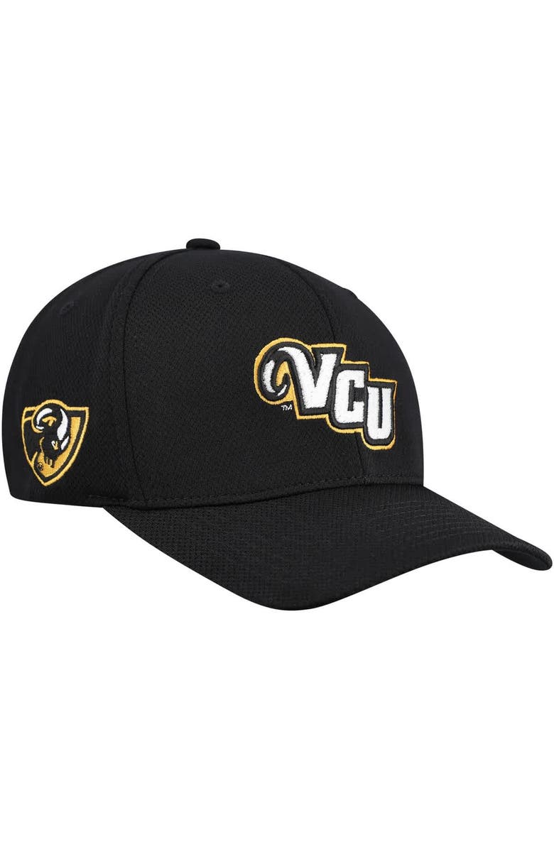 TOP OF THE WORLD Men's Top of the World Black VCU Rams Reflex Hybrid Tech Flex Hat, Main, color, Black