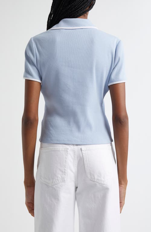 Veronica Beard Veronic Beard Kearney Striped Tee In Bluebell