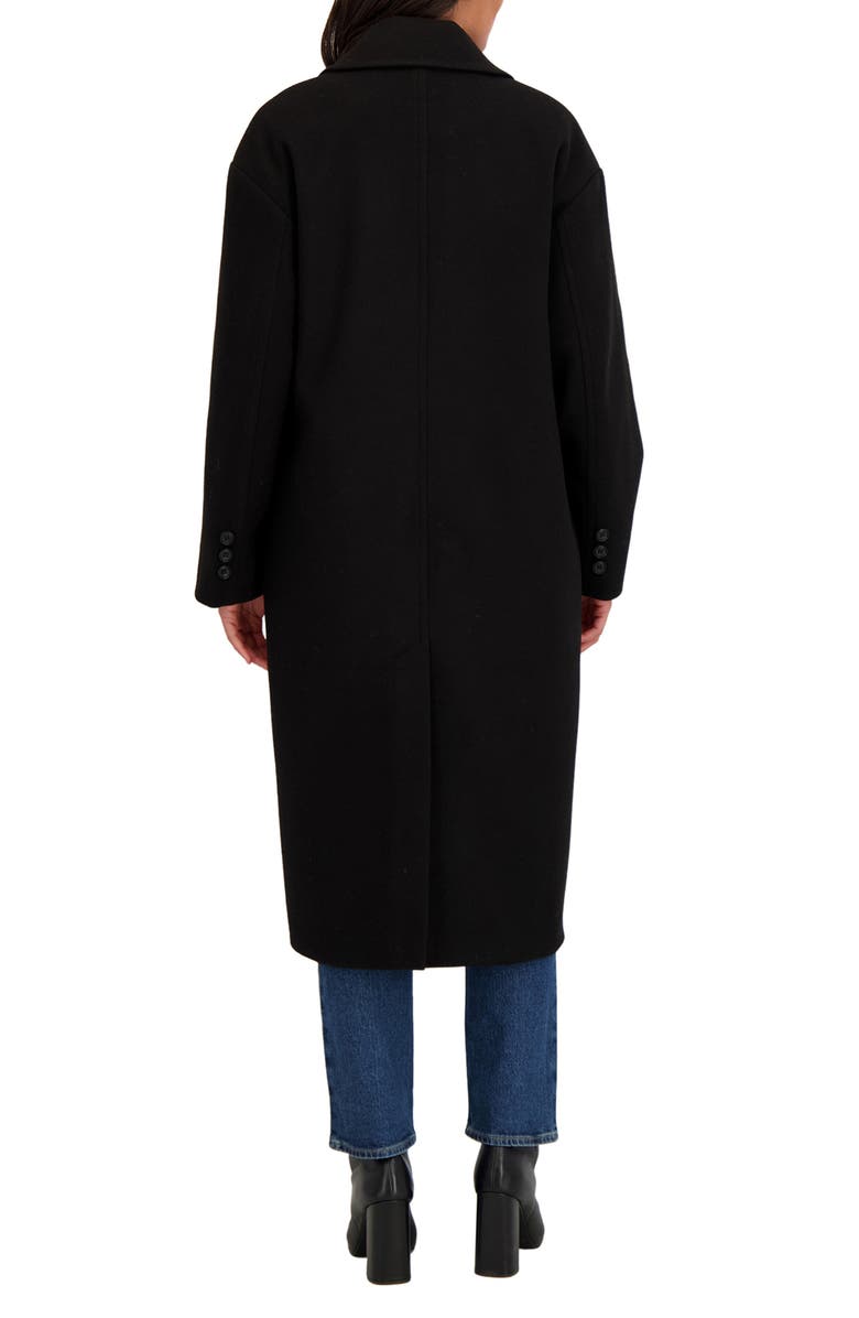 Sebby Double Breasted Coat, Alternate, color, Black