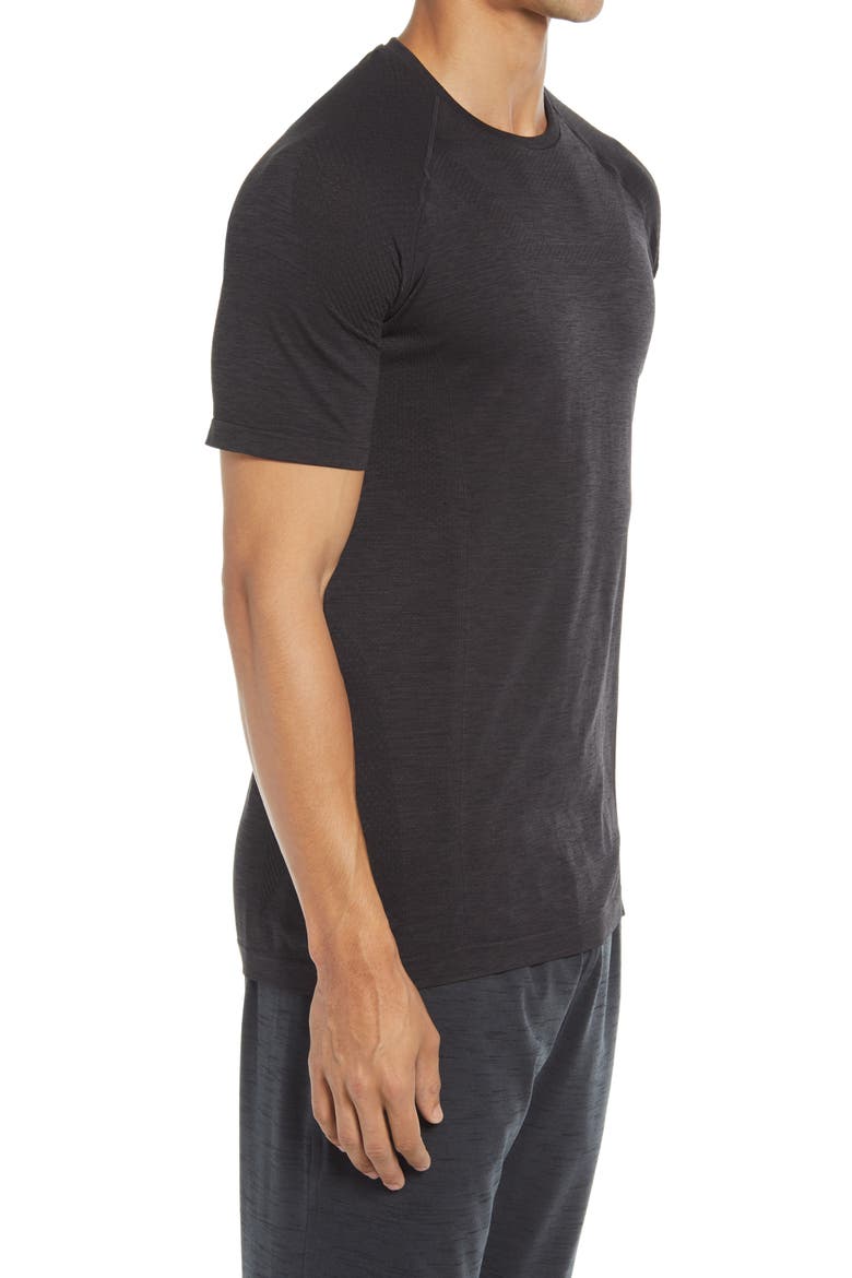 Amplify Seamless Technical T-Shirt, Alternate, color, BLACK HEATHER