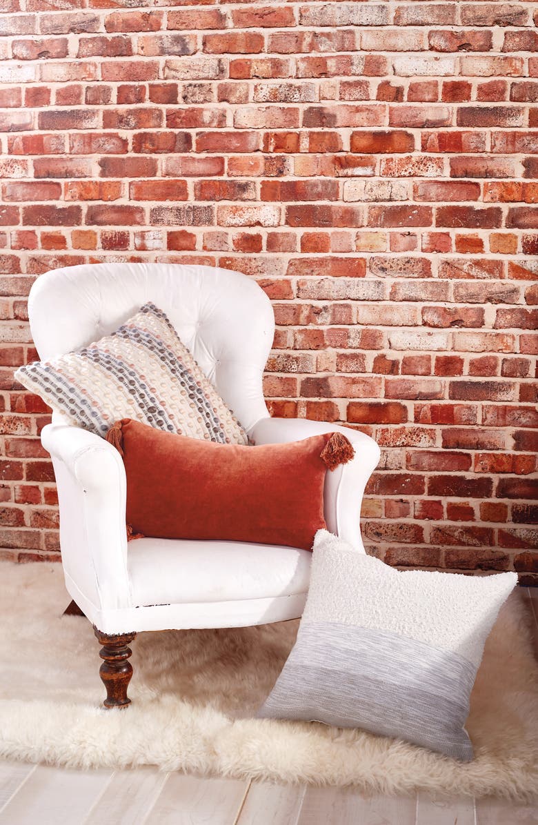 Peri Home Velvet Tassel Accent Pillow, Alternate, color,