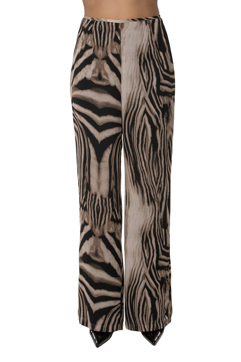 Print Lost In Motion Pant, Main, color, Brown Zebra