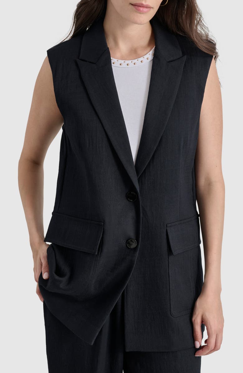 DKNY Longline Vest, Alternate, color, 