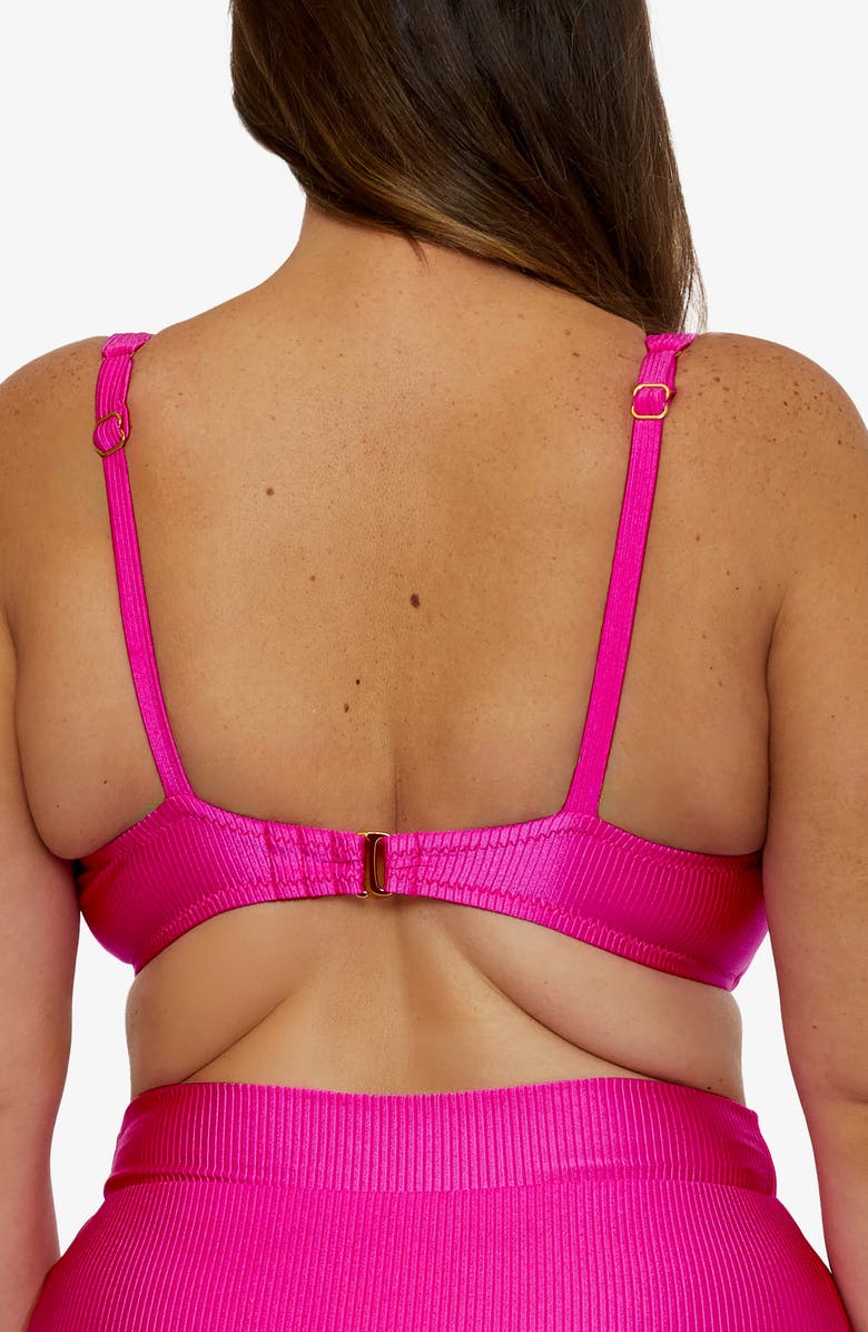 Becca Etc. Monte Carlo Underwire Bikini Top, Alternate, color, Azalea