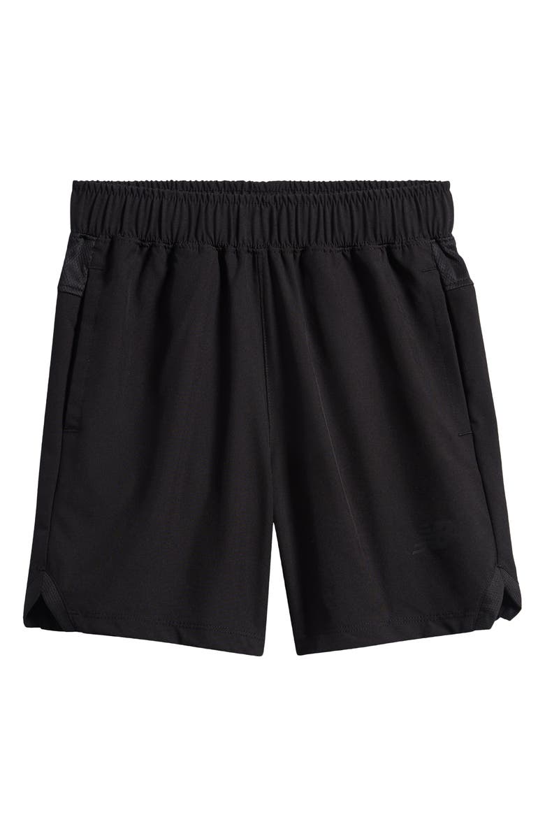 New Balance Kids' Performance Stretch Pull-On Shorts, Main, color, Black