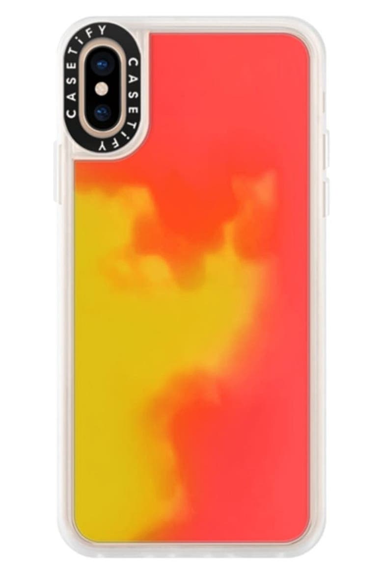 Neon Sand iPhone XS/XR Case, Main, color, FLAME