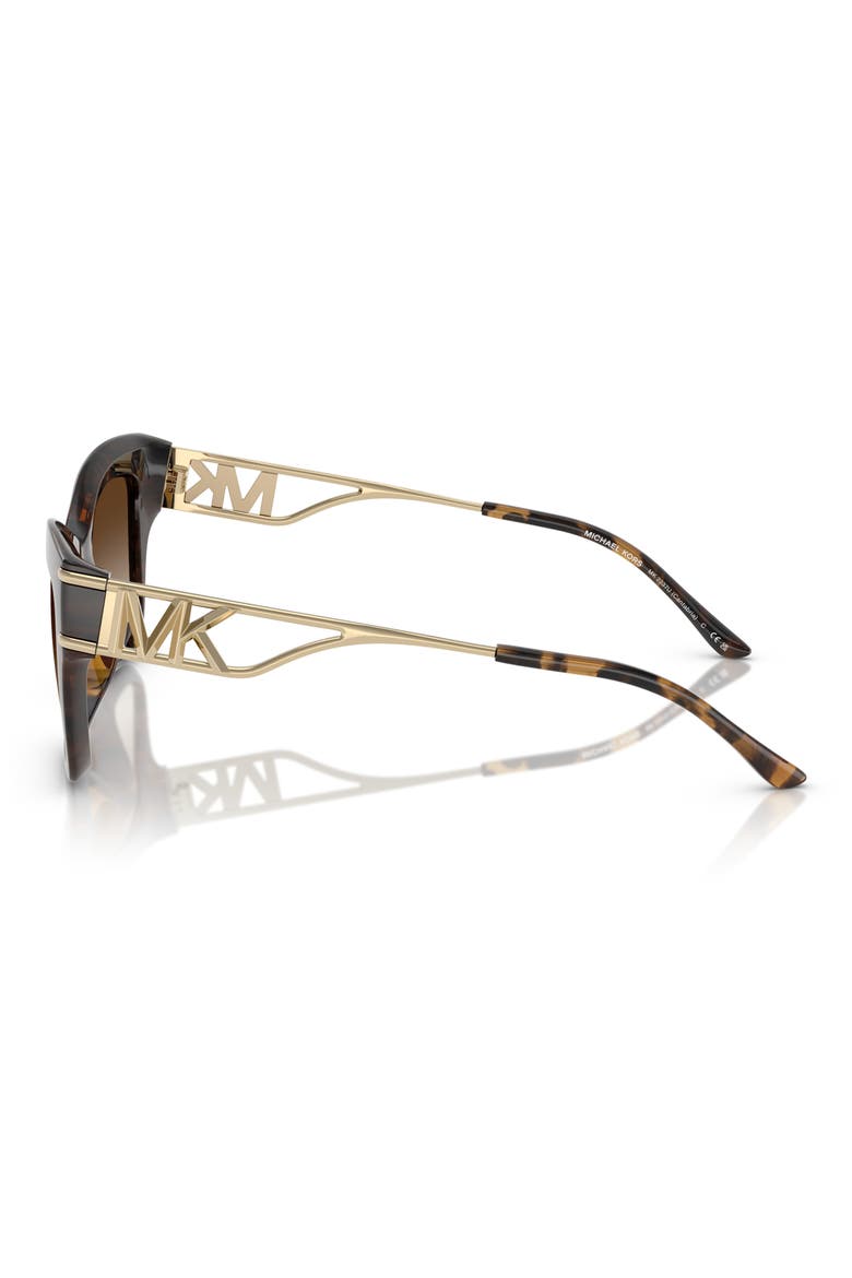 52mm Square Sunglasses, Alternate, color, DK TORT