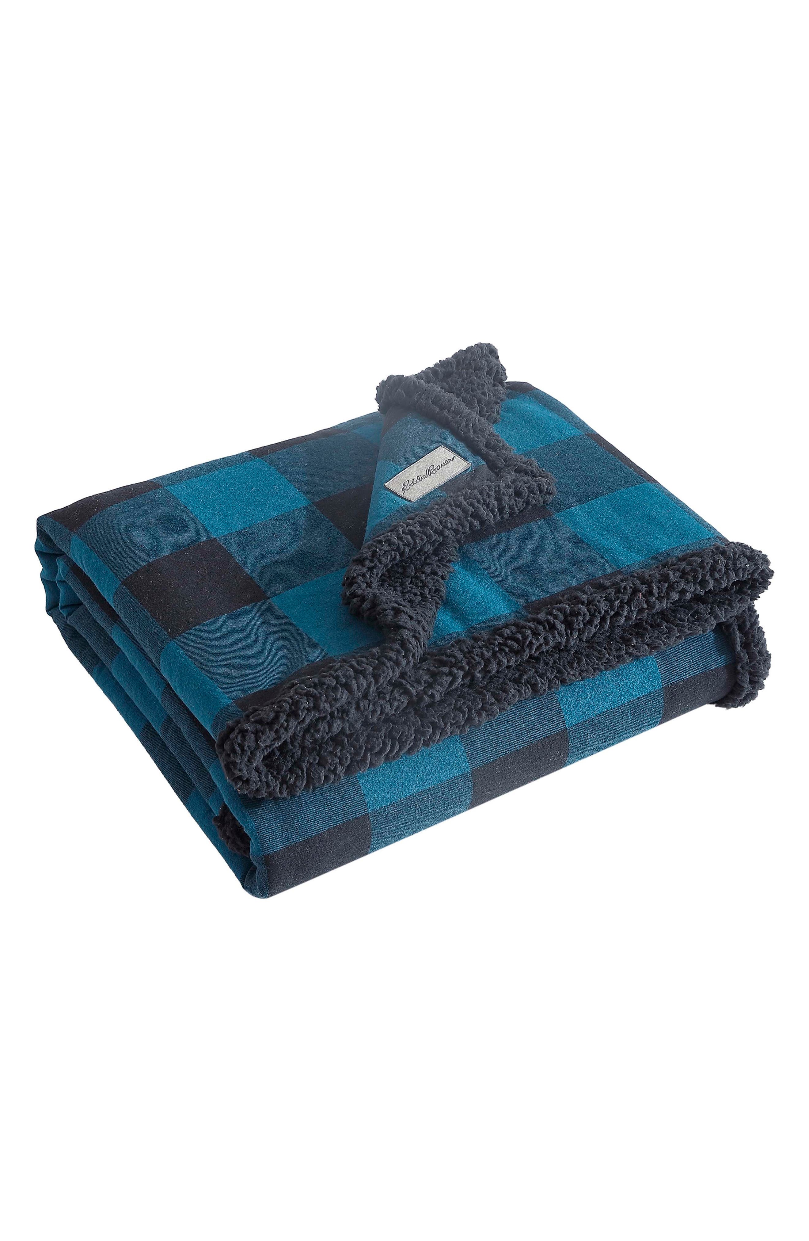 Eddie Bauer Cabin Plaid Fleece Throw Blanket | Nordstromrack