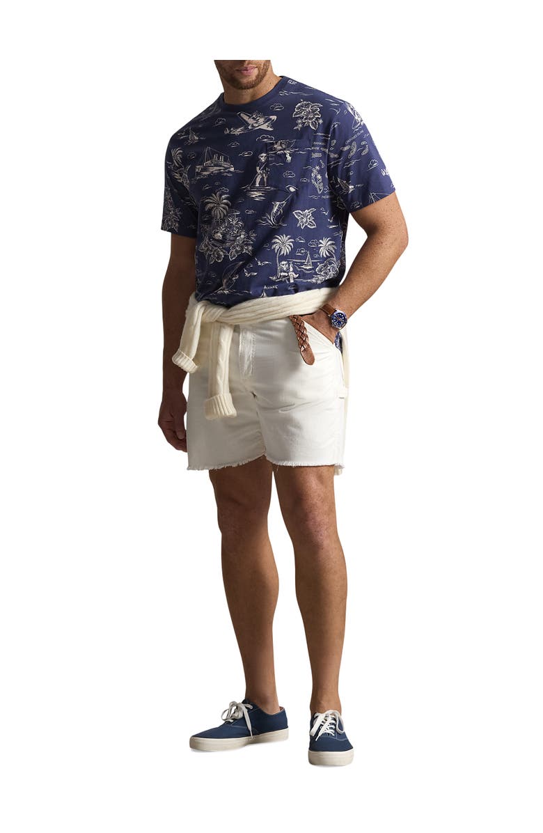 Polo Ralph Lauren Big & Tall Printed Harbor Island Bear T-Shirt, Alternate, color, Newport Navy