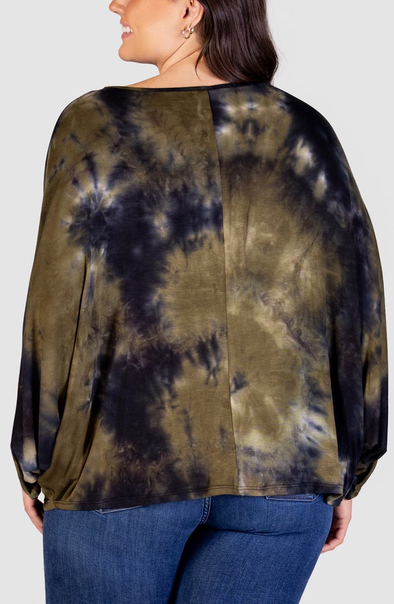 24seven Comfort Apparel Print Relaxed Top, Alternate, color,