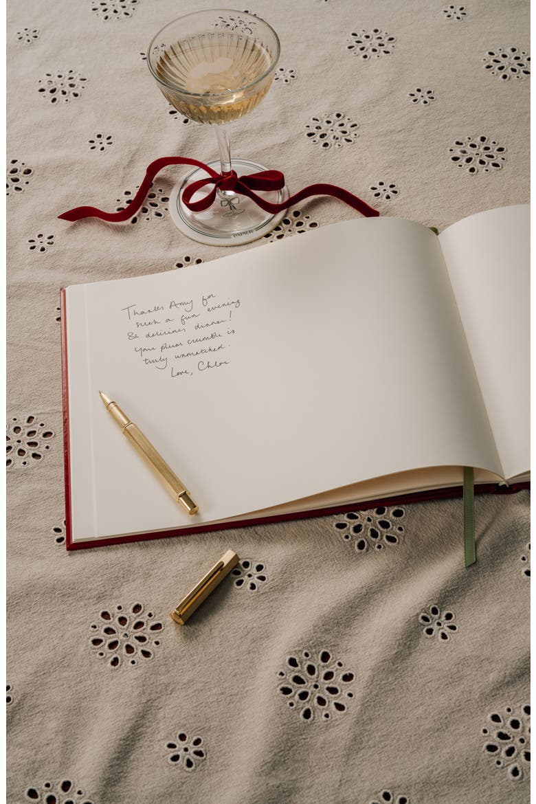 Cherry On Top Guestbook, Alternate, color, BRIGHT RED
