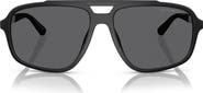 Emporio Armani 59mm Pilot Sunglasses