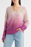 BOSS Frigioni Dip Dye Open Knit Sweater