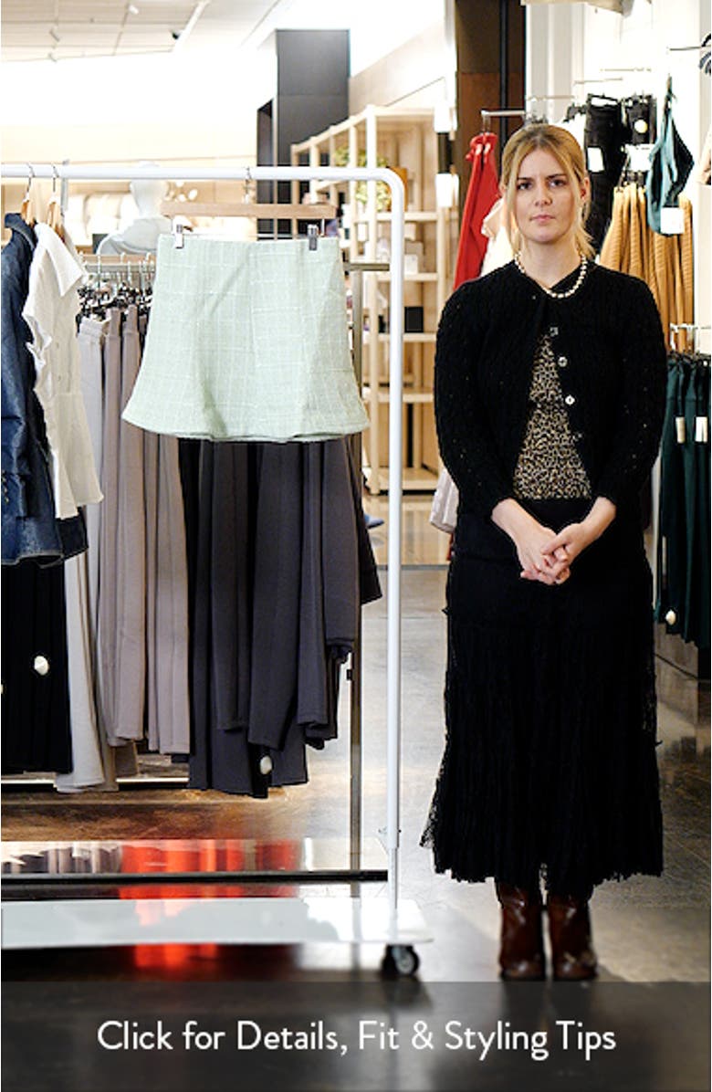 Kiona Metallic Tweed Miniskirt, sales video thumbnail