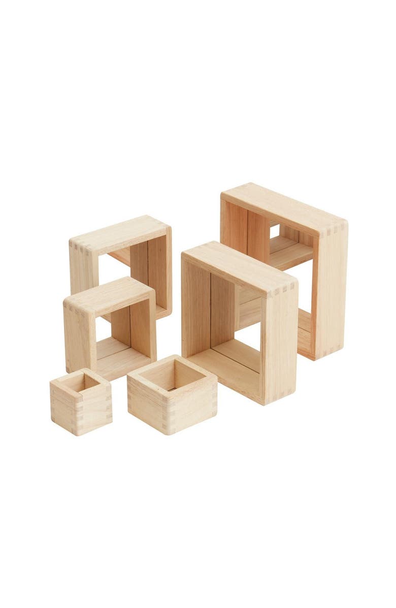 Kaplan Early Learning Company Nesting Pyramid Mirror Set - 6 Pieces, Alternate, color, Beige