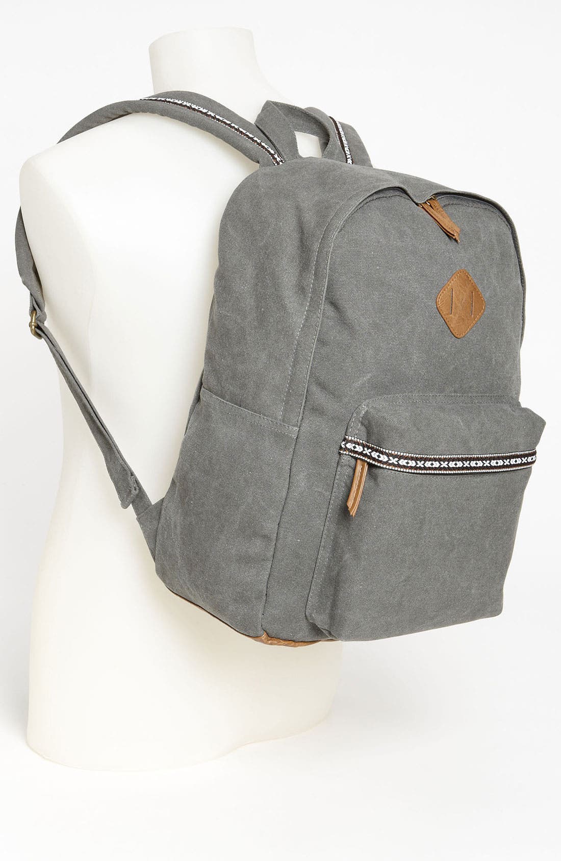 Topman Washed Canvas Backpack, Alternate, color, 