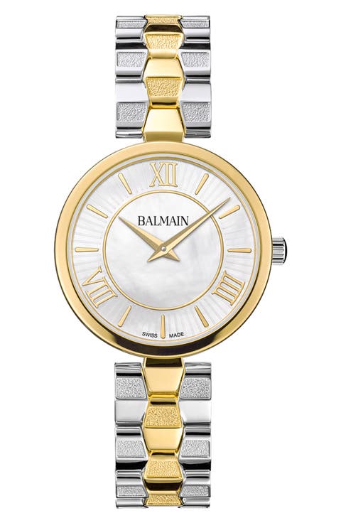 Mother-of-Pearl Stainless Steel Bracelet Watch