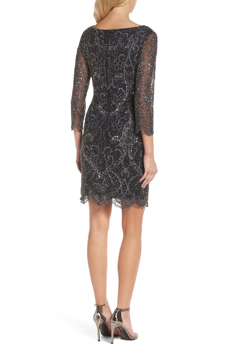 Pisarro Nights Embroidered Cocktail Dress, Alternate, color,