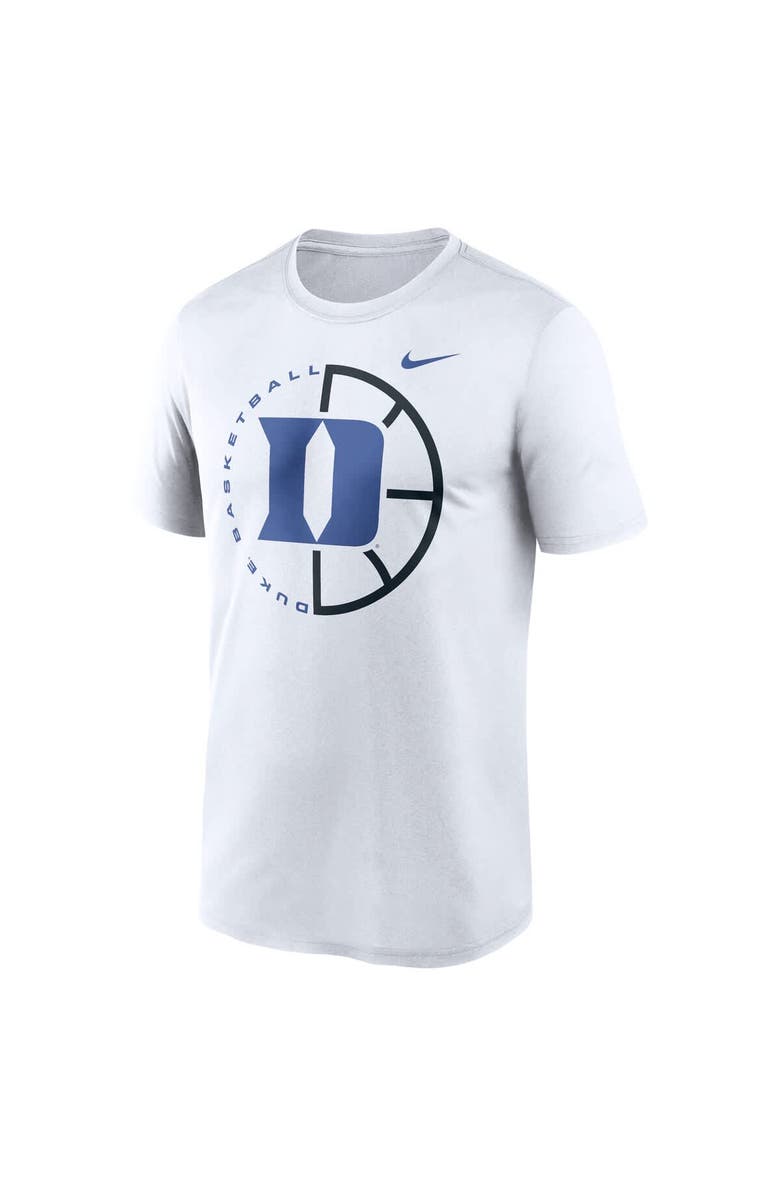 Nike Men's Nike White Duke Blue Devils Legend Basketball Icon Performance T-Shirt, Alternate, color, 