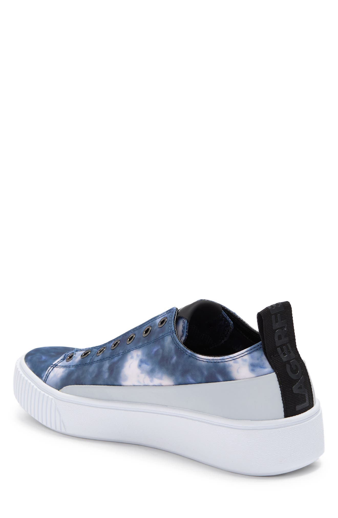 Tie Dye Laceless Sneaker, Alternate, color, BLUE
