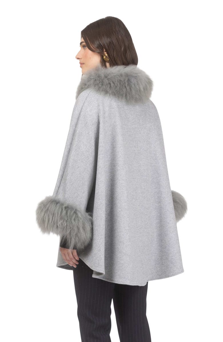 GORSKI Wool And Cashmere Cape, Alternate, color, Gray