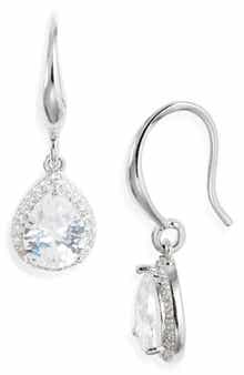 Nordstrom Cubic Zirconia Teardrop Earrings