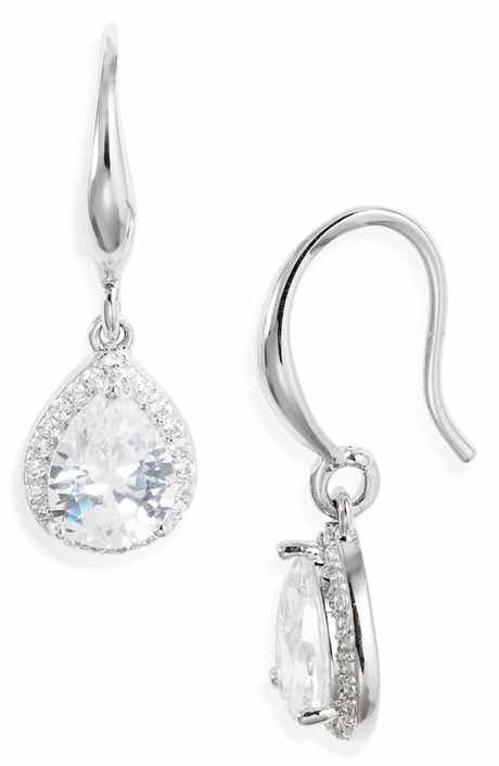 Nordstrom Cubic Zirconia Teardrop Earrings