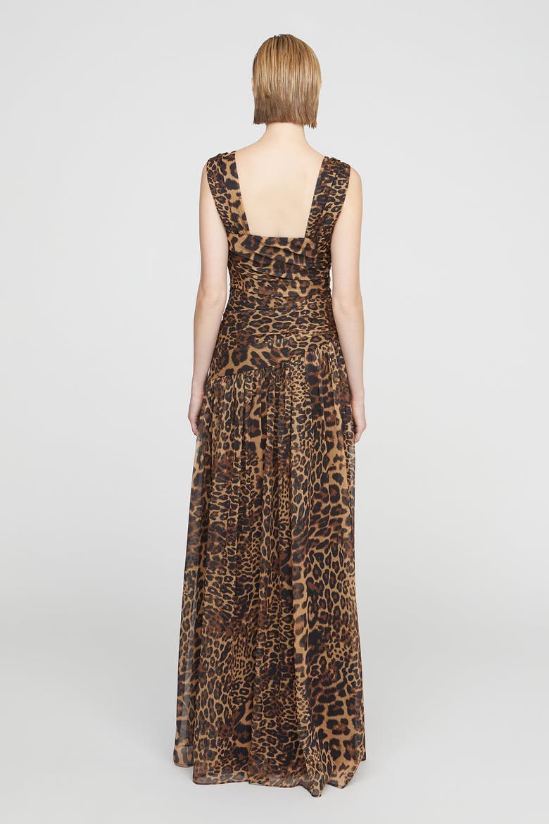 Claudia Chiffon Gown, Alternate, color, Leopard