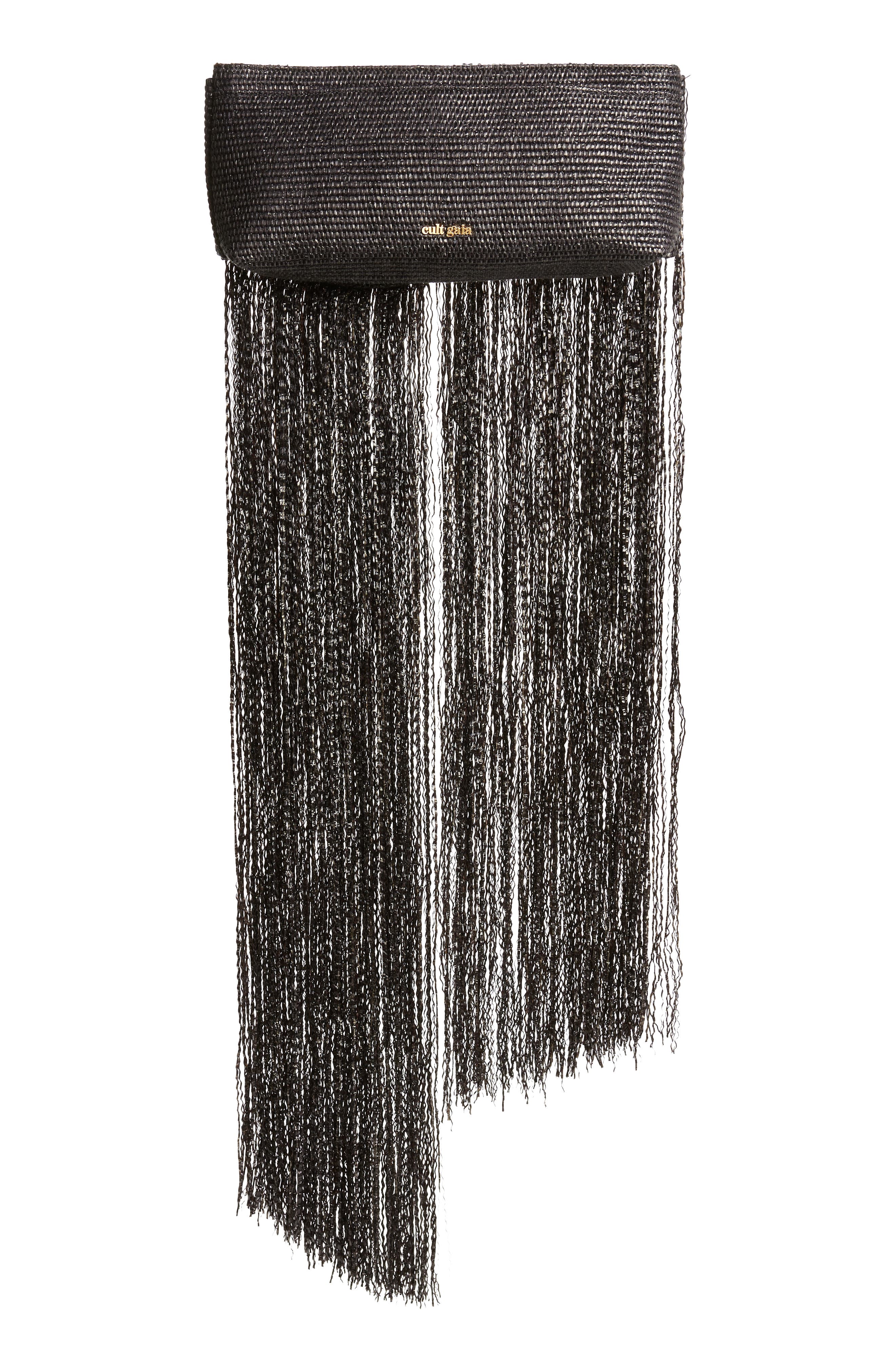 Cult Gaia Banu Mini Fringe Clutch, Alternate, color, 