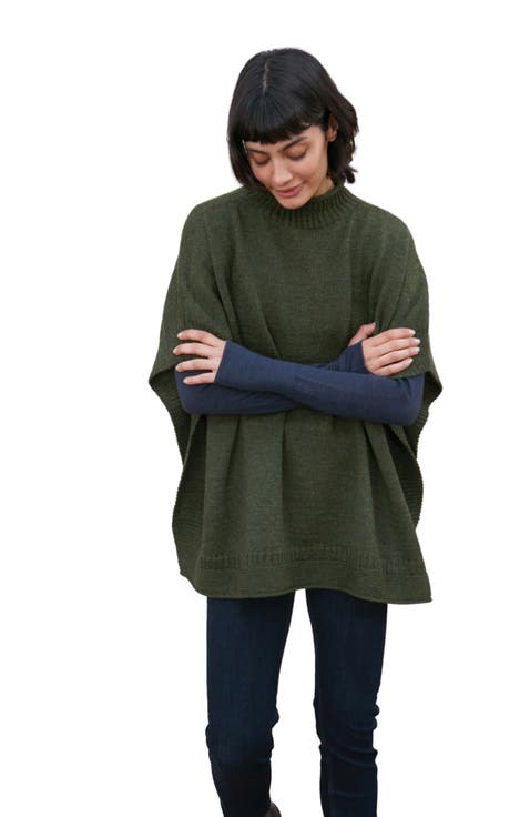 Chunky Merino Wool Poncho
