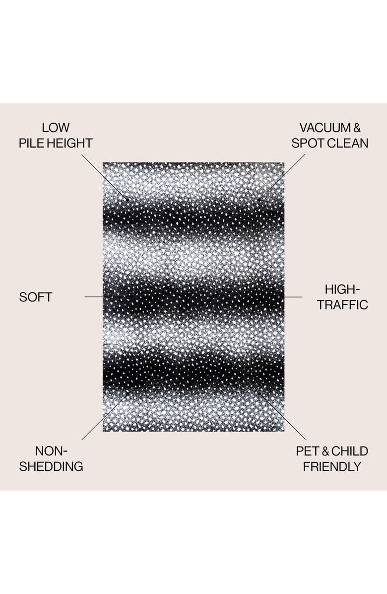 JONATHAN Y Antelope Modern Animal Area Rug, Alternate, color, Black/Cream