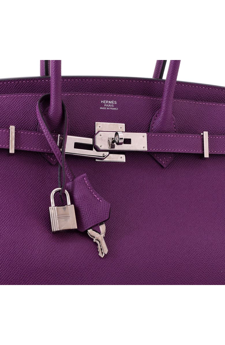 Pre-Owned Hermes Birkin Handbag Purple Epsom with Palladium Hardware 30, Alternate, color, Anemone