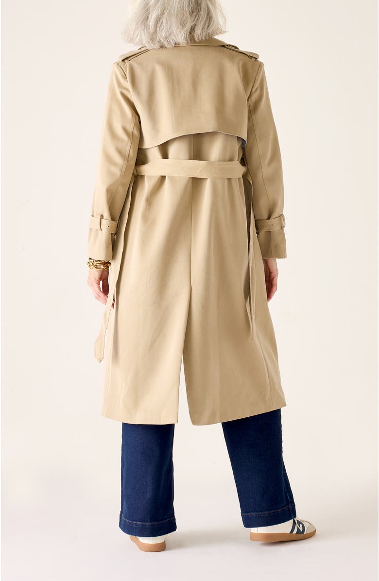 Voyageur by MERSEA Ingrid Trench Coat, Alternate, color, Classic Khaki