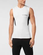 PLEIN SPORT Technical Jersey T-Shirt Sleeveless Men