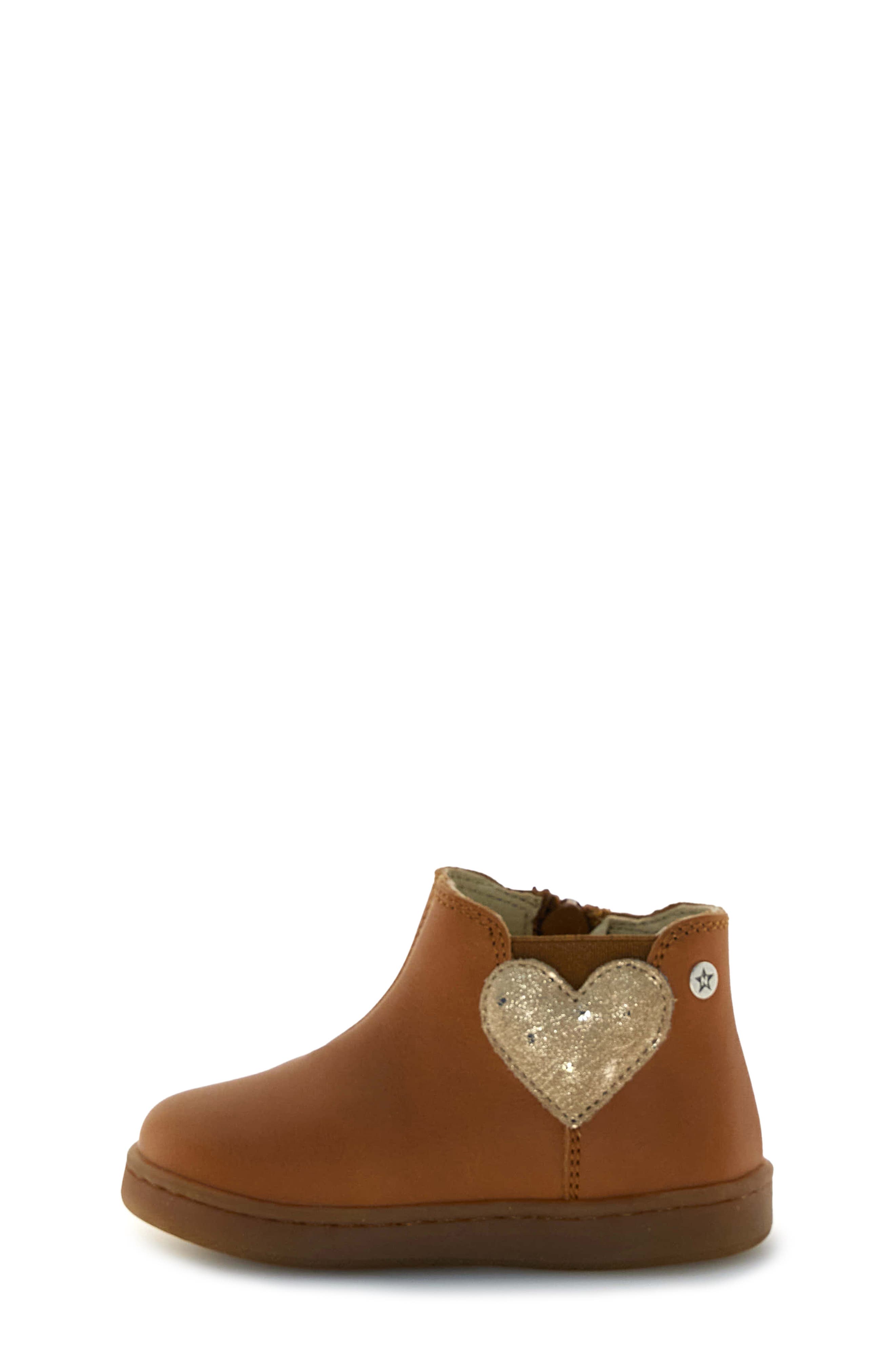 Kids' Glarny Bootie, Alternate, color, MEDIUM BROWN