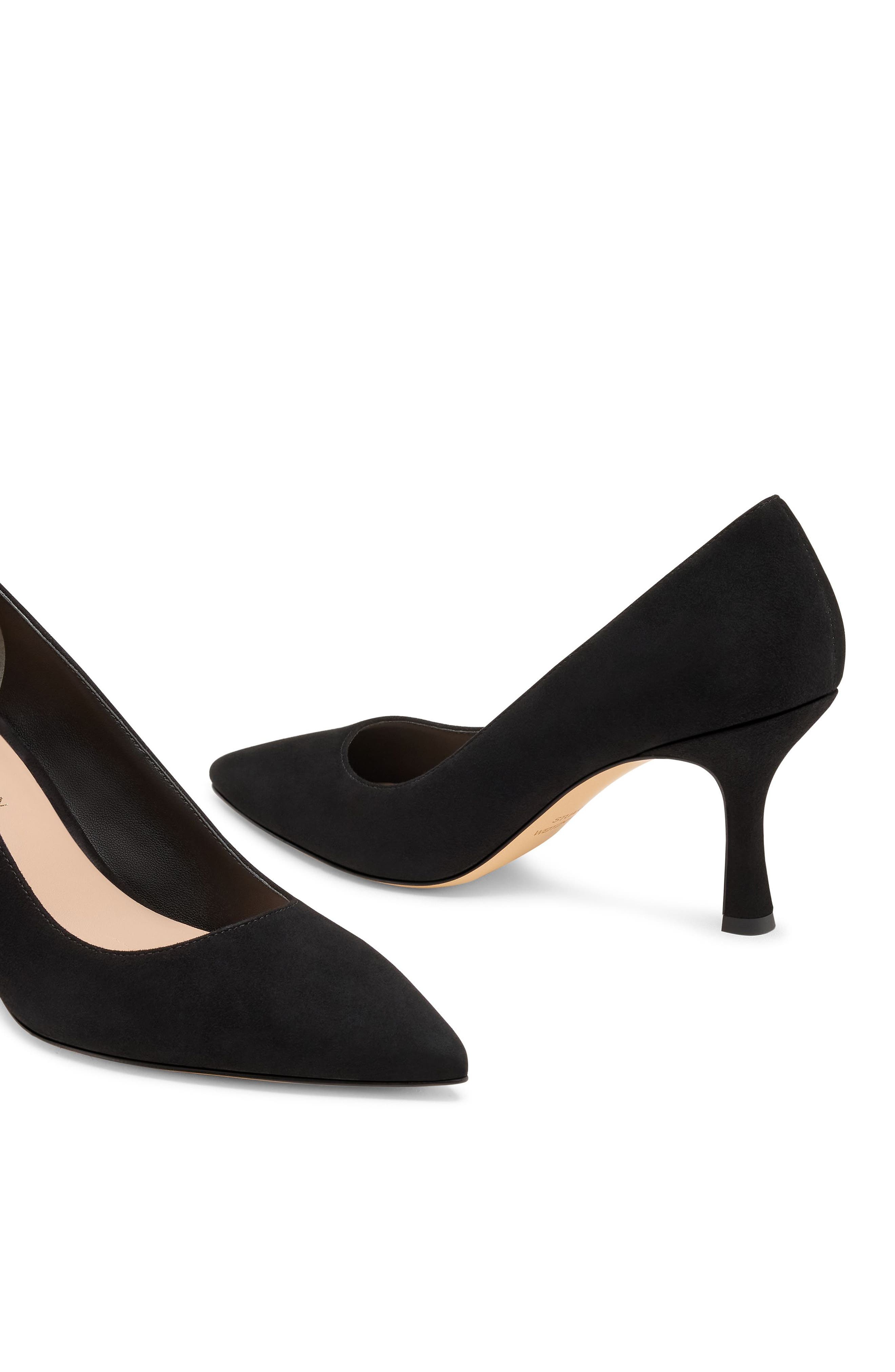 Stuart Weitzman <p>Isla Leather Pump (Women)</p>, Alternate, color, Black