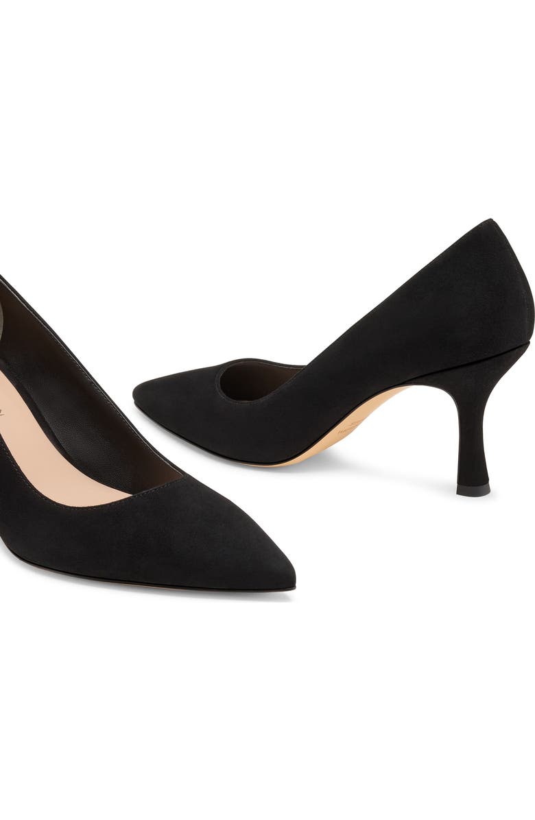 Stuart Weitzman <p>Isla Leather Pump (Women)</p>, Alternate, color, Black