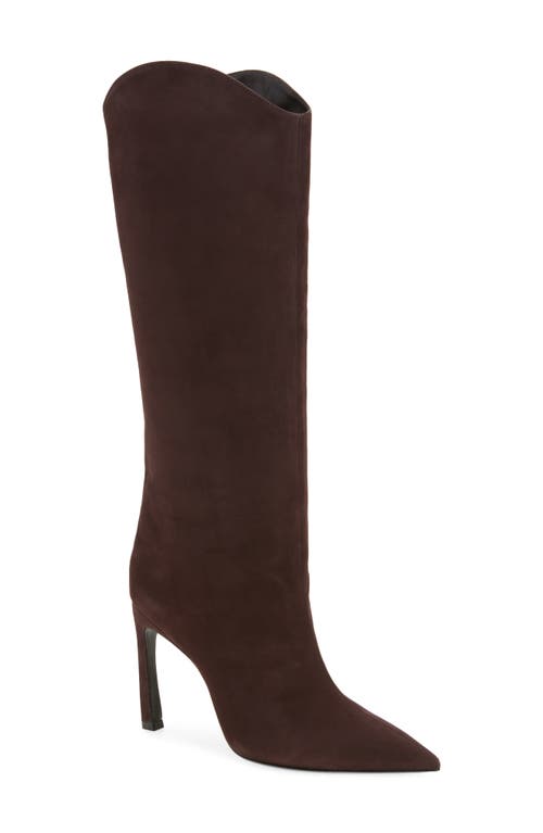 Schutz Maryana Sculpt Stiletto Boot in Dark Chocolate at Nordstrom, Size 10