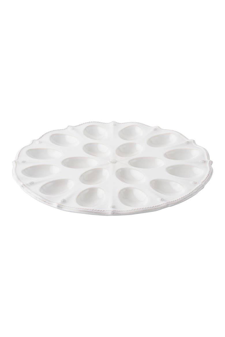 'Berry and Thread' Egg Platter, Main, color, WHITEWASH