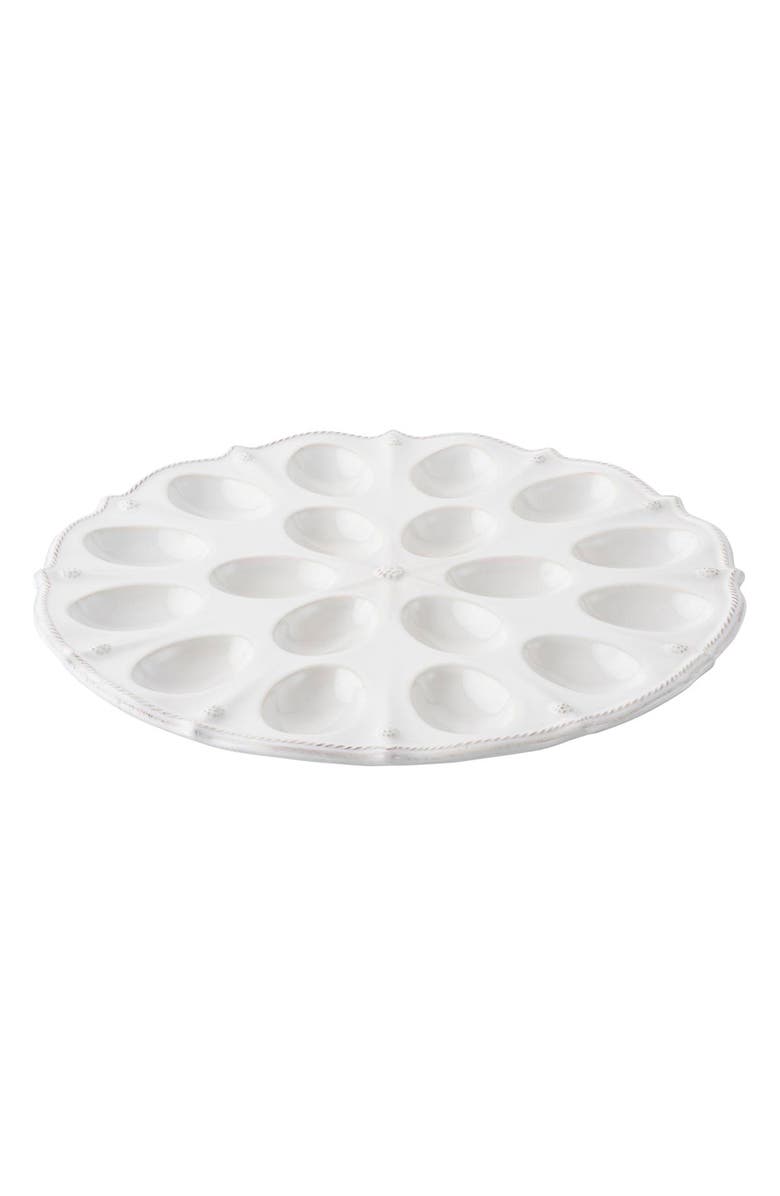 Juliska 'Berry and Thread' Egg Platter, Main, color, Whitewash