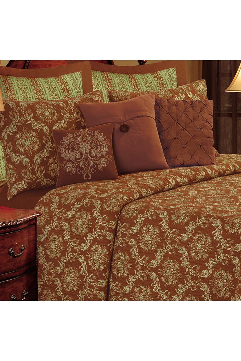 Colonial Williamsburg Windsor Needlepoint Accent Throw Pillow, Alternate, color, Brown