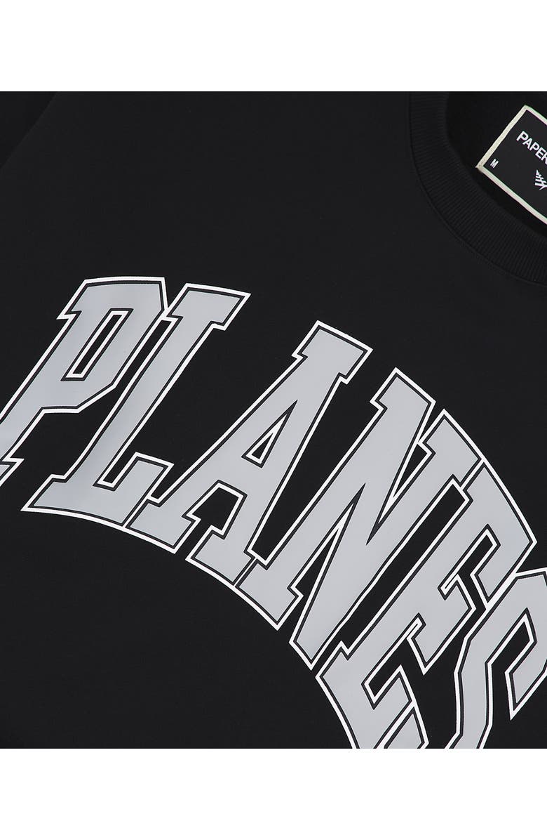PAPER PLANES Collegiate Logo Sweatshirt, Alternate, color, Black